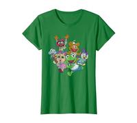 The Muppets Muppet Babies Colour Group T-Shirt, Women, Kelly Green, 3X-Large