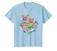 The Muppets Muppet Babies Colour Group T-Shirt, Youth, Baby Blue, Medium