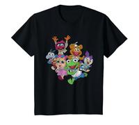 The Muppets Muppet Babies Colour Group T-Shirt, Youth, Black, 4T