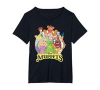 The Muppets Show Characters T-Shirt, Women's Plus, Black, 1X
