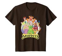 The Muppets Show Characters T-Shirt, Youth, Brown, Large