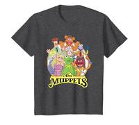 The Muppets Show Characters T-Shirt, Youth, Dark Heather Grey, Small