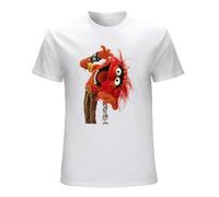 The Muppets T-Shirt Animal Band Mens Funny, Retro & Cool Drums Drummer Drum Size L White