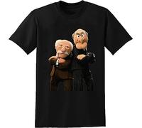 The Muppets T-Shirt Grumpy Old Men Mens Funny Retro Man Statler and Waldorf Tee Male Unisex T-Shirt Black XXL
