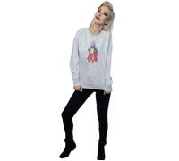 The Muppets Women's Classic Gonzo Heather Sweatshirt in Grey | Size: XL The Muppets Grey XL
