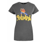 The Muppets Women's Short Sleeved T-Shirt | Charcoal | Official in Grey | Size: Medium The Muppets Grey M