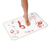 The Murder Mat Bath Mat Changes Color Instantly Turns Red When Wet Shower Mat Shows Blood Bathroom Rug - Patent Pending, W