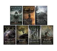 The Murderbot Diaries Series 7 Books Collection Set By Martha Wells (All Systems Red, Artificial Condition, Rogue Protocol, Exit Strategy, Network Effect, Fugitive Telemetry & System Collapse)