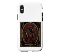 The Murderer Art Deco Black Cat Murder Mystery Case for iPhone X/XS