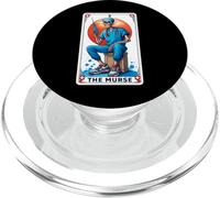 The Murse Male Nurse Funny Skeleton Tarot Card Graphic PopSockets PopGrip for MagSafe