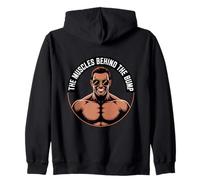 The Muscles Behind The Bump Strong Dad To Be Zip Hoodie