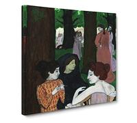 The Muses by Maurice Denis Canvas Print | Gallery Wrapped 30mm Frame Wall Art | 14x14 inches | Ready to Hang | Modern Picture | Living Room Bedroom Lounge Office