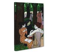 The Muses By Maurice Denis Canvas Print | Gallery Wrapped 30mm Frame Wall Art | 30x20 inches | Ready to Hang | Classic Picture | Living Room Bedroom Lounge Office