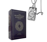 The Mushroom Hunter's Tarot - 78 Cards Set - Size 12x7 cm - Perfect for Beginners - Includes Tarot Necklace