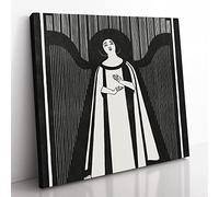 The Music by Samuel de MeSQ BLKuita Classic Painting Canvas Wall Art Print Ready to Hang, Framed Picture for Living Room Bedroom Home Office Décor, 50x50 cm (20x20 Inch)