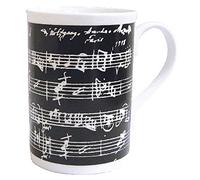 The Music Gifts Company Manuscript Black Bone China Mug