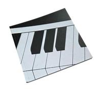 The Music Gifts Company Piano Keyboard Square Journal Notebook