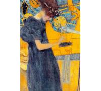 The Music - Gustav Klimt - Notebook: 120 Lined Pages 6" x 9" Journal Diary Notepad