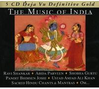THE MUSIC OF INDIA-DEFINITIVE - RAVI SHANKAR, ABIDA PARVEEN - 5 CD NEW