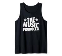 The Music Producer Distressed Audio Engineer Tank Top
