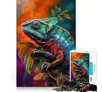 The Mutable Chameleon Jigsaw Puzzles for Teenagers 1000 Piece Enhance Recall Home Leisure Exact Edge (50x75cm)