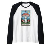 The Mycologist Tarot Card Cottagecore Mushroom Lover Raglan Baseball Tee