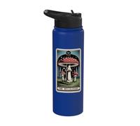 The Mycologist Tarot Card Cottagecore Mushroom Lover Stainless Steel Insulated Water Bottle