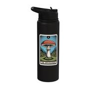 The Mycologist Tarot Card Mycology Forager Mushroom Stainless Steel Insulated Water Bottle