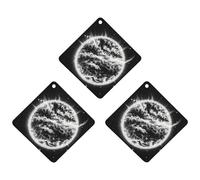 The Mysterious Burning of The Sun Car Air Freshener, 3 Pcs Rhombus Hanging Air Freshener Cards, Long Lasting Fragrance Scented Cards for Car, Home, Office White-style