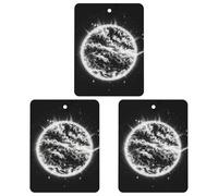 The Mysterious Burning of The Sun Car Air Freshener, 3 Pcs Square Hanging Air Freshener Cards, Long Lasting Fragrance Scented Cards for Car, Home, Office Gray-style