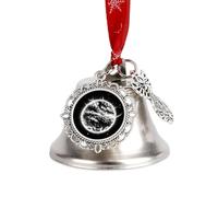The Mysterious Burning of The Sun Christmas Bells Ornaments, Hanging Iron Jingles Decoration - Elegant Jingle Bell Ornament for Tree, Home, Festive Decor