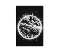 The Mysterious Burning of The Sun Wall Art, 12x18inch(30x45cm) Vertical Canvas Wall Art Prints, Modern Home Hanging Decor for Living Room, Bedroom, Office, Framed/Unframed, Unframe-style