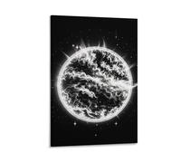 The Mysterious Burning of The Sun Wall Art, 20x30inch(50x75cm) Vertical Canvas Wall Art Prints, Modern Home Hanging Decor for Living Room, Bedroom, Office, Framed/Unframed, Frame-style