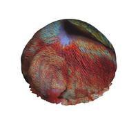 The mysterious cat Reusable shower cap - double-layer waterproof, elastic, environmentally friendly daily use shower cap