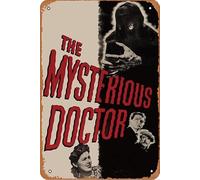 The Mysterious Doctor Film Movie Poster Retro Metal Tin Sign Wall Home Wall Art Metal Tin Sign,cave,bar,Club, Metal Tin Sign 8x12 Inches