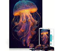 The Mysterious Jellyfish 1000 Piece Jigsaw Puzzles for Teenagers Logic Sense Toy Peaceful Fun Smooth Edge Creative Gift (38x52cm)