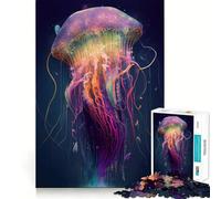 The Mysterious Jellyfish for Adults 1000 Piece Jigsaw Puzzle Pure Logic Toy Peaceful Time Sharp Cut Heartfelt Gift (38x52cm)