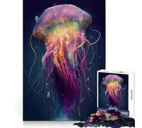 The Mysterious Jellyfish for Adults 1000 Piece Jigsaw Puzzle Pure Logic Toy Peaceful Time Sharp Cut Heartfelt Gift (38x52cm)