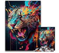 The Mysterious Leopard 1000-Piece Jigsaw Puzzle Jigsaw Puzzles for Adults Challenging Brain Teaser - Relaxing Toy for Teenagers 26X38CM/10.23x14.96inch