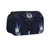 The Mysterious Moon Double-Clamshell Printed Pen Pouch, Oxford Organizer