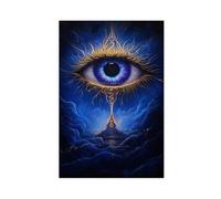 The Mysterious Third Eye - A Surreal Universe Spiritual Temple Canvas Poster Bedroom Decor Landscape Office Room Decor Gift 20" L X 30" W