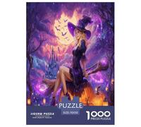 The Mysterious Witch Jigsaw Puzzles Puzzle for Adults Kids. 1000 Piece Great Gifts Challenge Toy Educational Game Home Decoration for Adults& Kids Age 14 Years Up 70x50cm/1000pcs