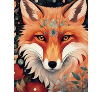 The Mystic Fox Notebook / Journal: Glossy Cover. 110 lined pages, 7.5" x 9.25”