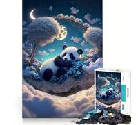 The Mystic Panda Jigsaw Puzzles 1000 Piece for Teenagers Improve Memory Relaxing Fun Sharp Edge Unique Gift (50x75cm)