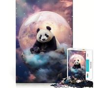 The Mystic Panda Jigsaw Puzzles for Adults 1000 Pieces Brain Challenge Toy Quiet Fun Precise Cut Wall Art Decor (38x52cm)