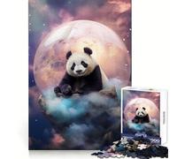 The Mystic Panda Jigsaw Puzzles for Adults 1000 Pieces Brain Challenge Toy Quiet Fun Precise Cut Wall Art Decor (38x52cm)