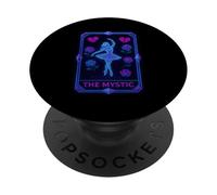 The Mystic Tarot Card Vaporwave Ghost Ballerina Retro PopSockets Adhesive PopGrip