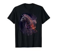 The Mystical Colorful Zebra a Legend of the Wilderness Value Graphic T-Shirt