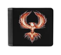 The Mythical Phoenix Bifold Wallet PU Leather Slim Purse Pocket Wallet with Card Holder for Office Travel