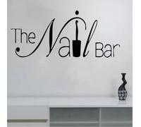 The Nail Bar Wall Decal Window Sticker Beauty Salon Woman Nails Art Nail Salon Manicure Design Vinyl Wall Stickers Modern 30X69CM